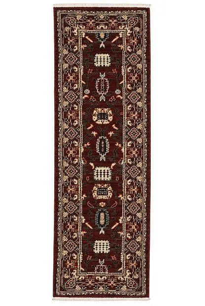 Lilihan 43S Red/Black Rug - Rug & Home