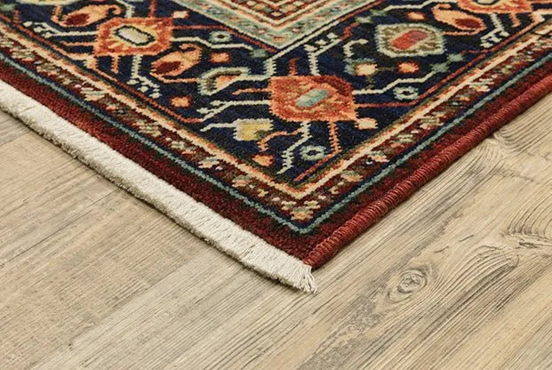 Lilihan 5503M Red/Blue Rug - Rug & Home