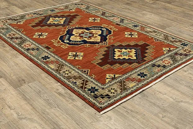 Lilihan 5504P Red/Multi Rug - Rug & Home