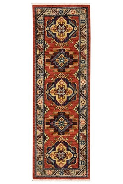 Lilihan 5504P Red/Multi Rug - Rug & Home