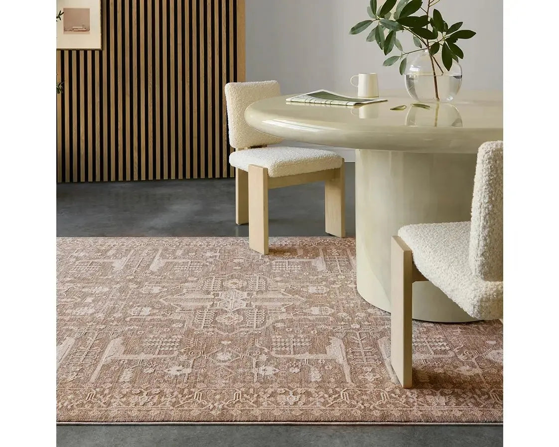 Lilit LIL03 Brown/cream Rug - Rug & Home