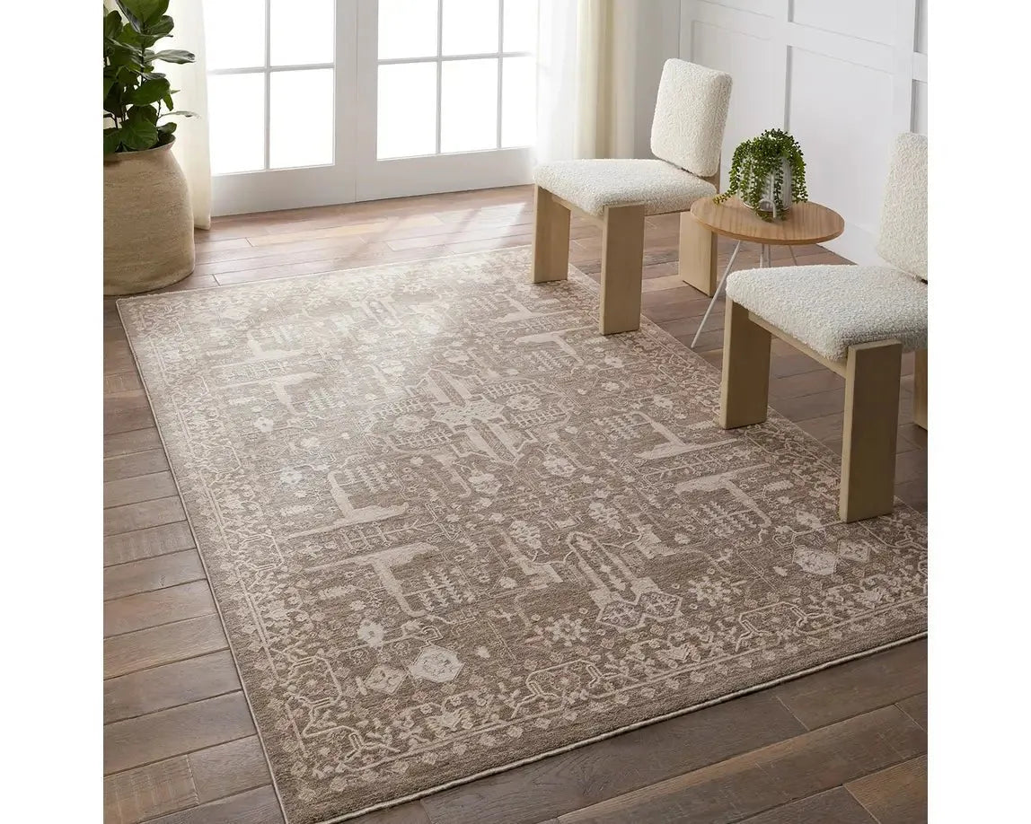 Lilit LIL03 Brown/cream Rug - Rug & Home