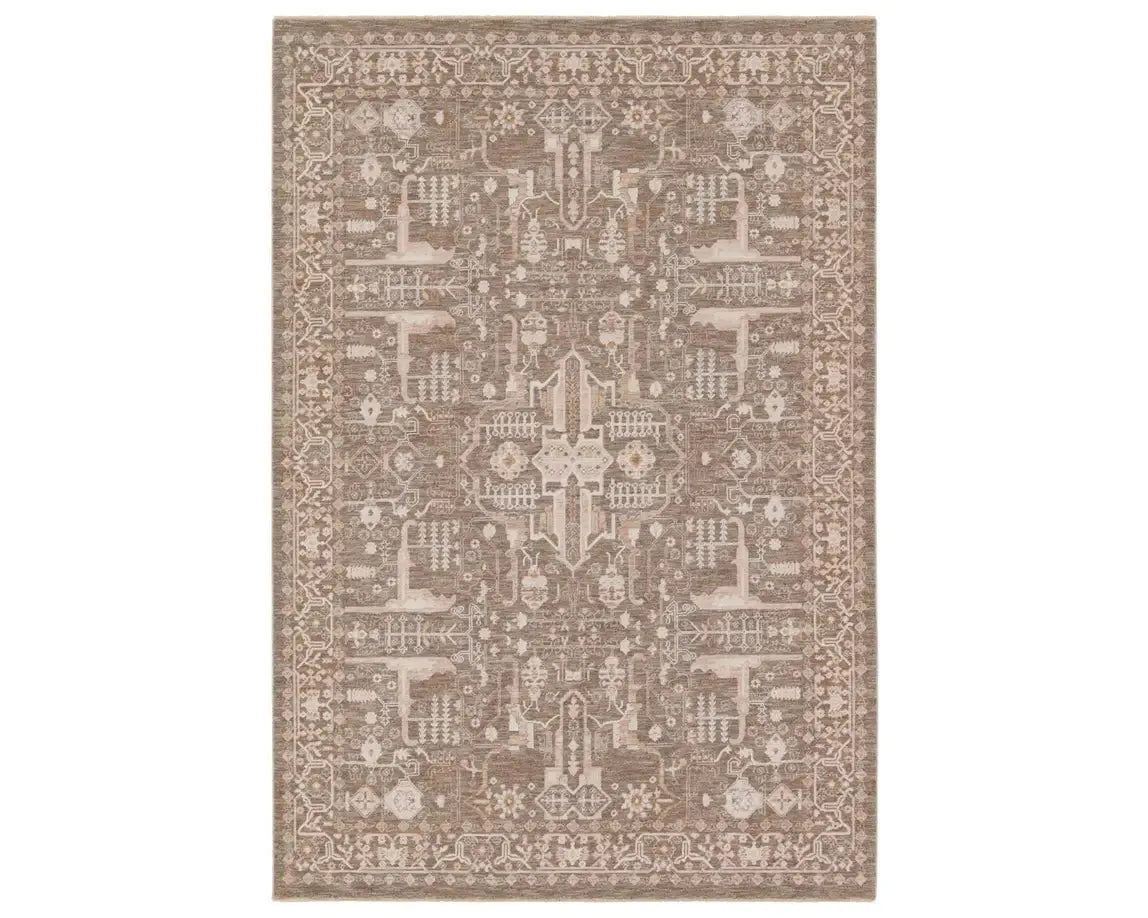 Lilit LIL03 Brown/cream Rug - Rug & Home