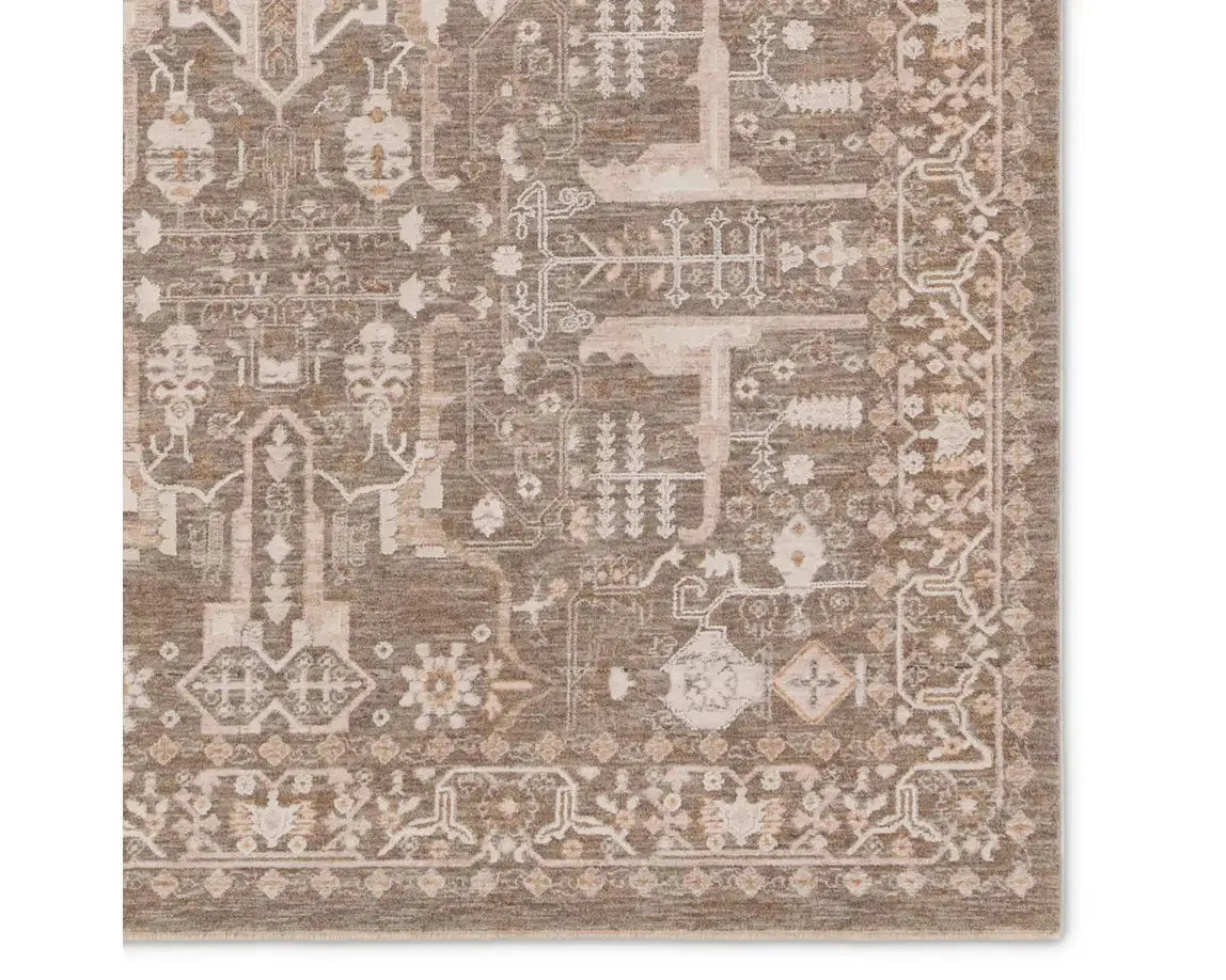 Lilit LIL03 Brown/cream Rug - Rug & Home