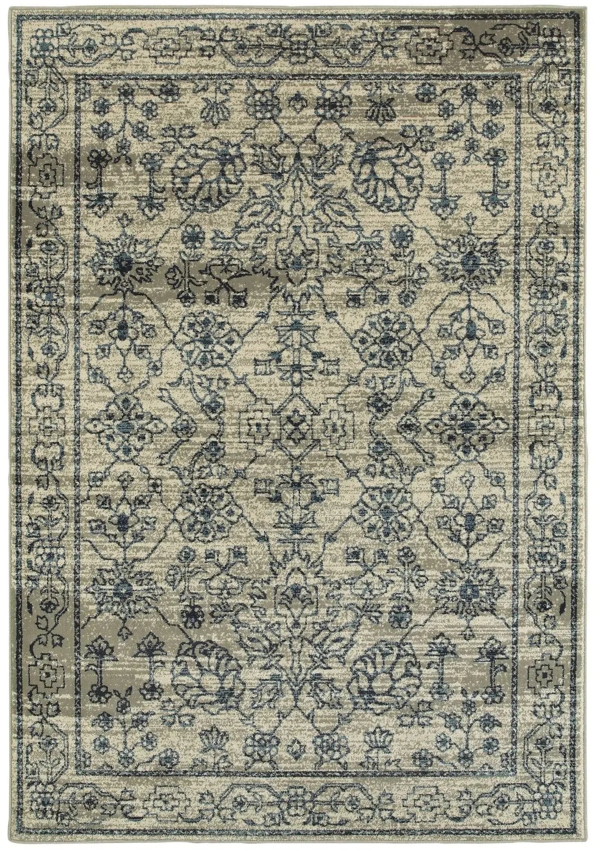 Linden 7804C Beige/ Navy Rug