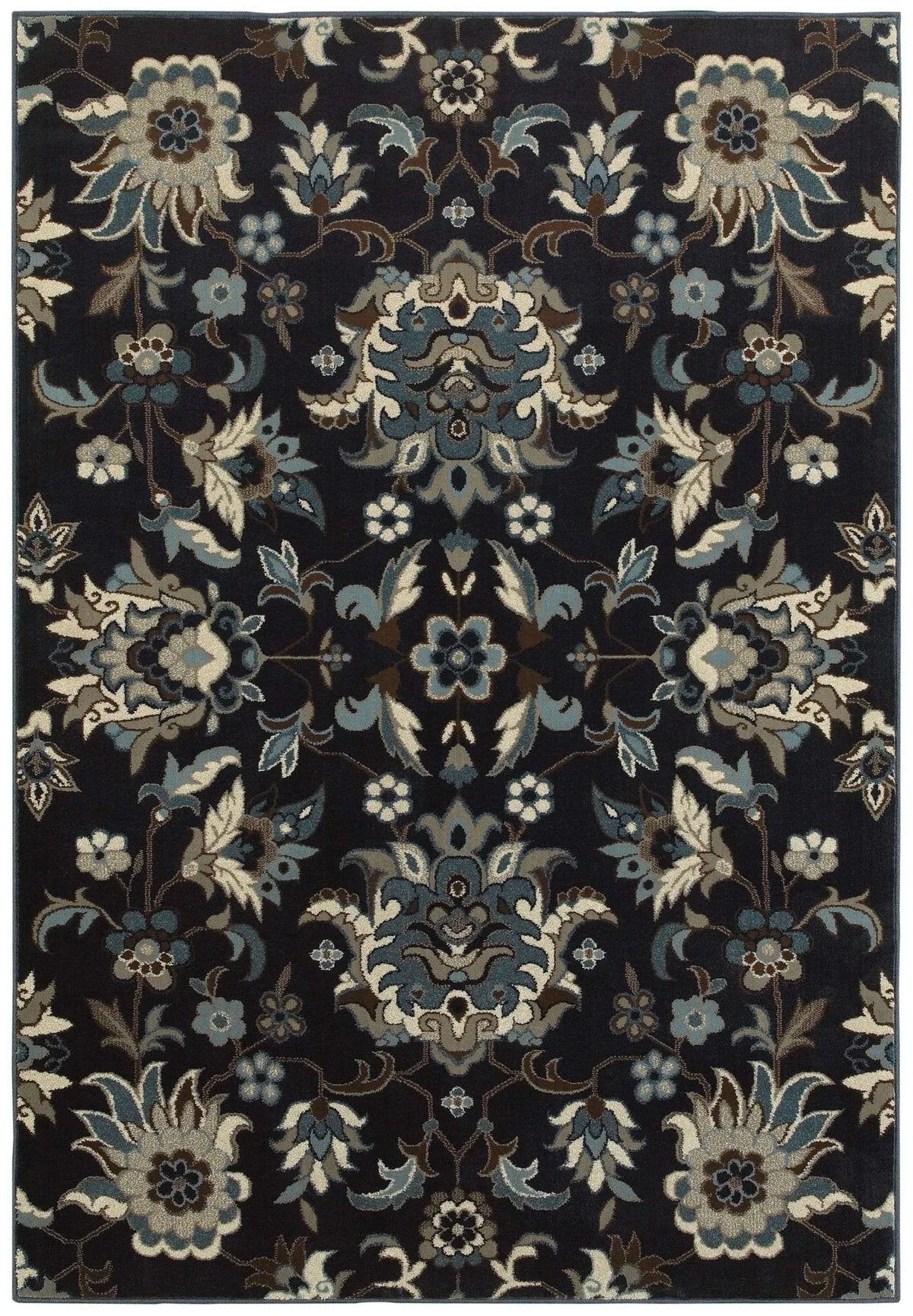 Linden 7811B Navy/ Blue Rug - Rug & Home