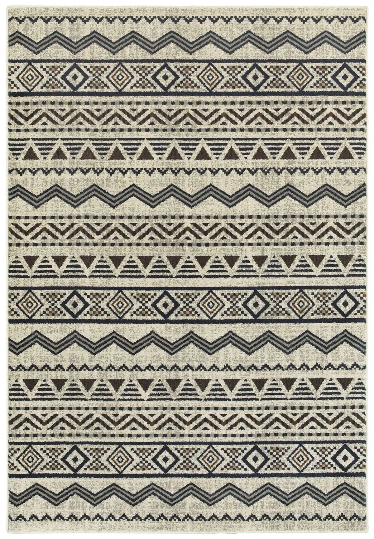 Linden 7824A Grey/ Blue Rug - Rug & Home