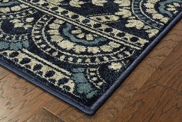 Linden 7842A Navy/ Grey Rug