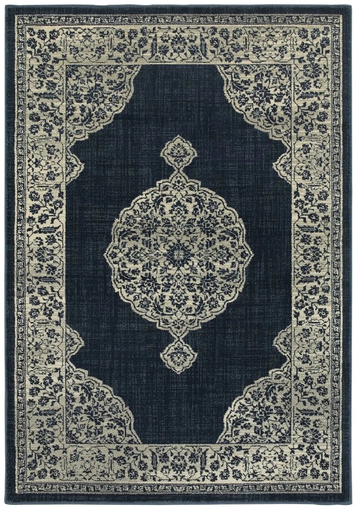 Linden 7937A Navy/ Grey Rug