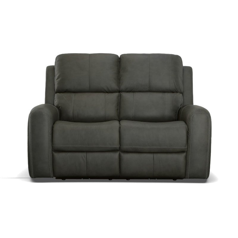 Linden Power Reclining Loveseat with Power Headrests and Lumbar - Rug & Home