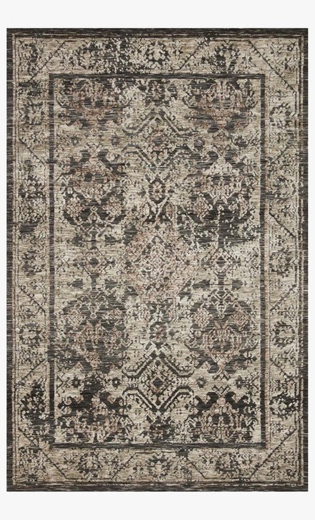 Lindsay LIS-04 Charcoal/Beige Rug - Rug & Home