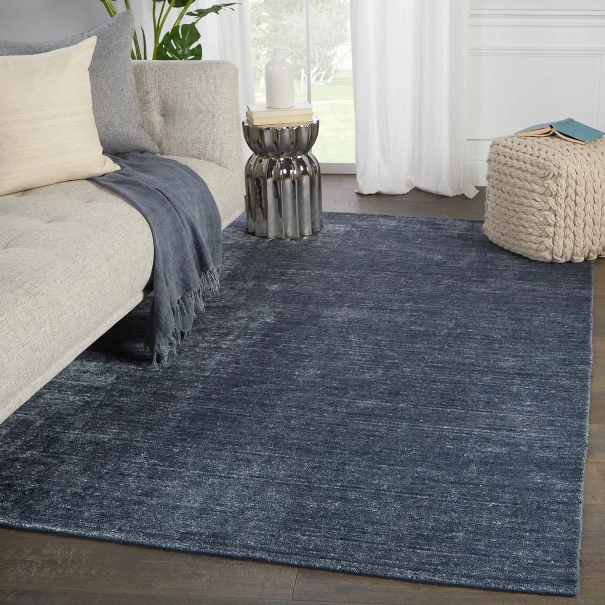 Linnet Lnt03 Ardis Dark Blue/White Rug