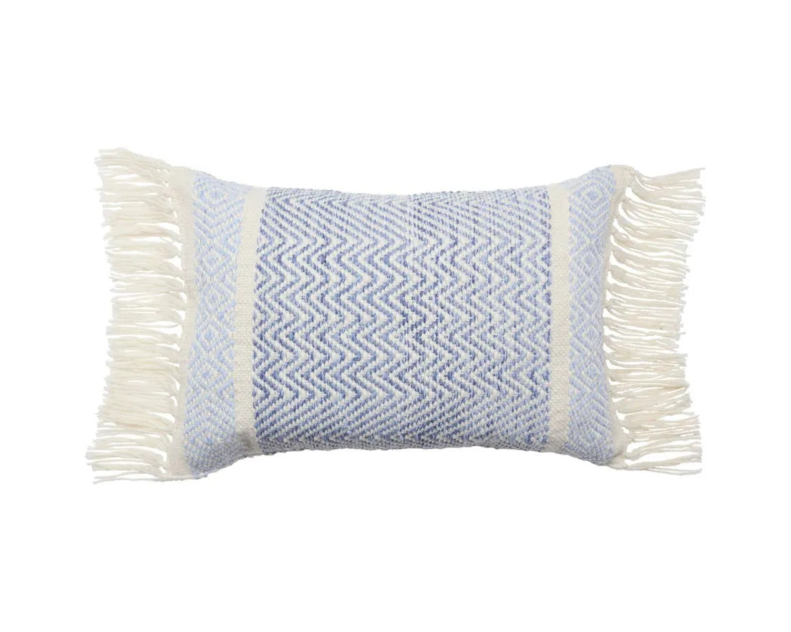 Liri LIR03 Light Blue/Ivory Pillow - Rug & Home