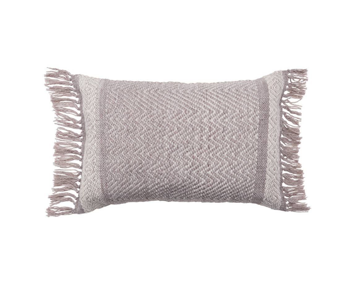 Liri LIR04 Taupe/Ivory Pillow - Rug & Home