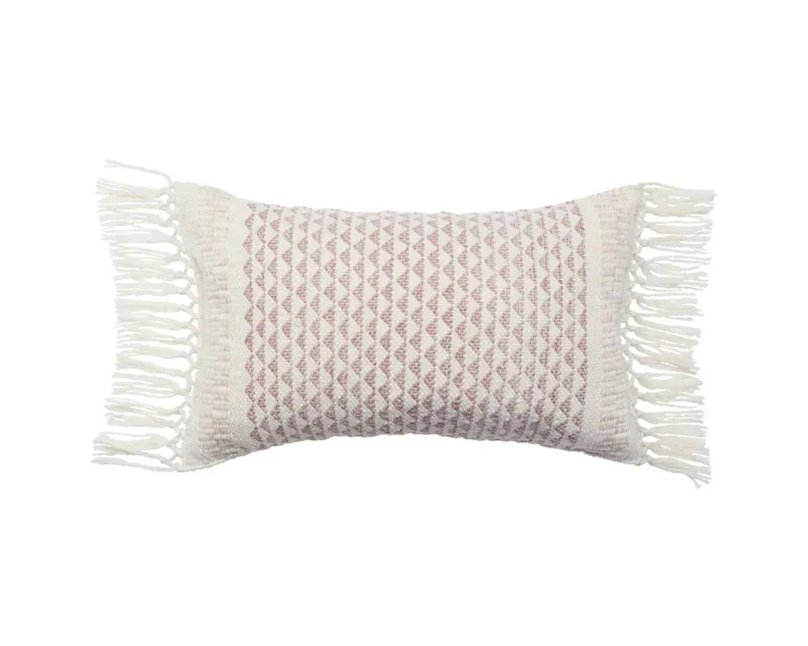 Liri LIR06 Light Burgundy/Ivory Pillow