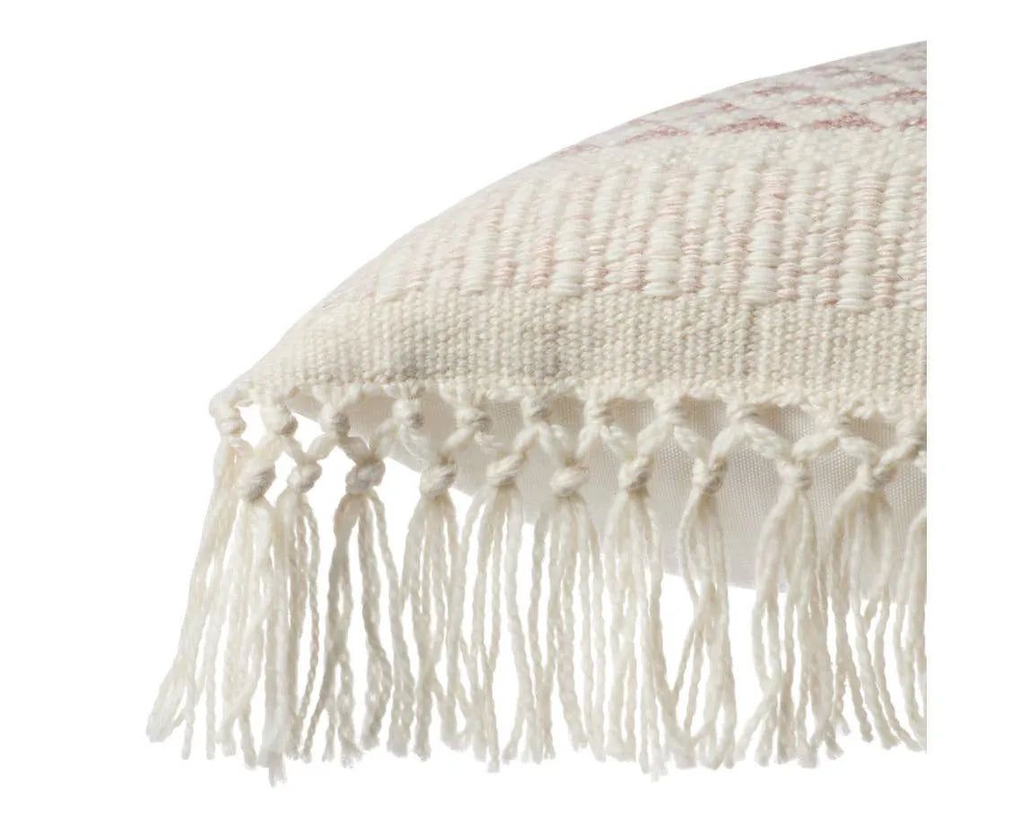 Liri LIR11 Light Burgundy/Ivory Pillow - Rug & Home