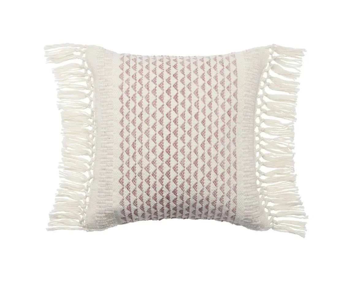 Liri LIR11 Light Burgundy/Ivory Pillow