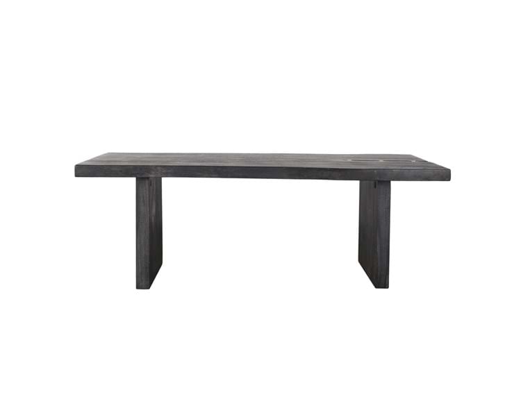 Live Edge Dining Table 84" Black - Rug & Home