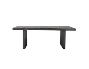 Live Edge Dining Table 84" Black - Rug & Home