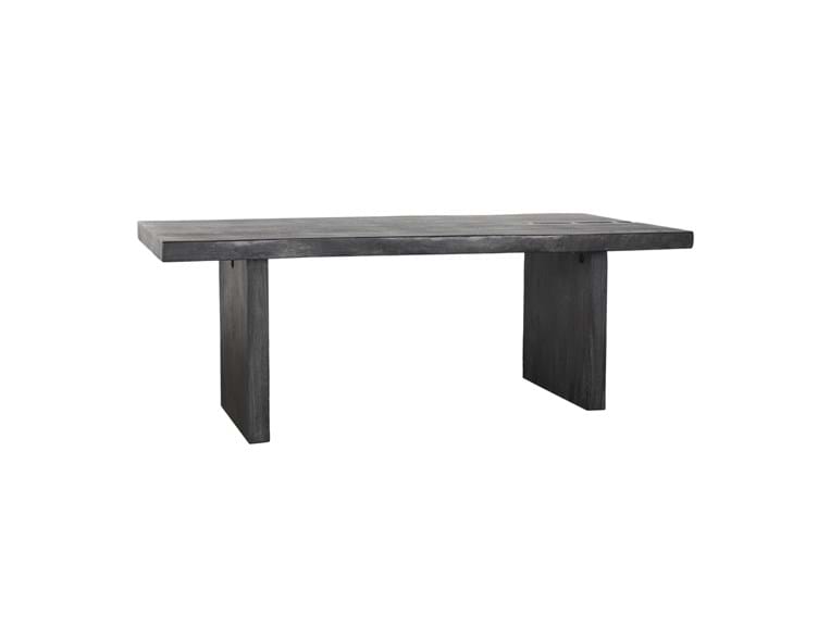 Live Edge Dining Table 84" Black - Rug & Home