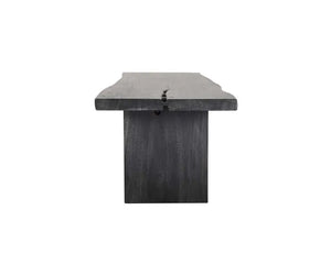 Live Edge Dining Table 84" Black - Rug & Home