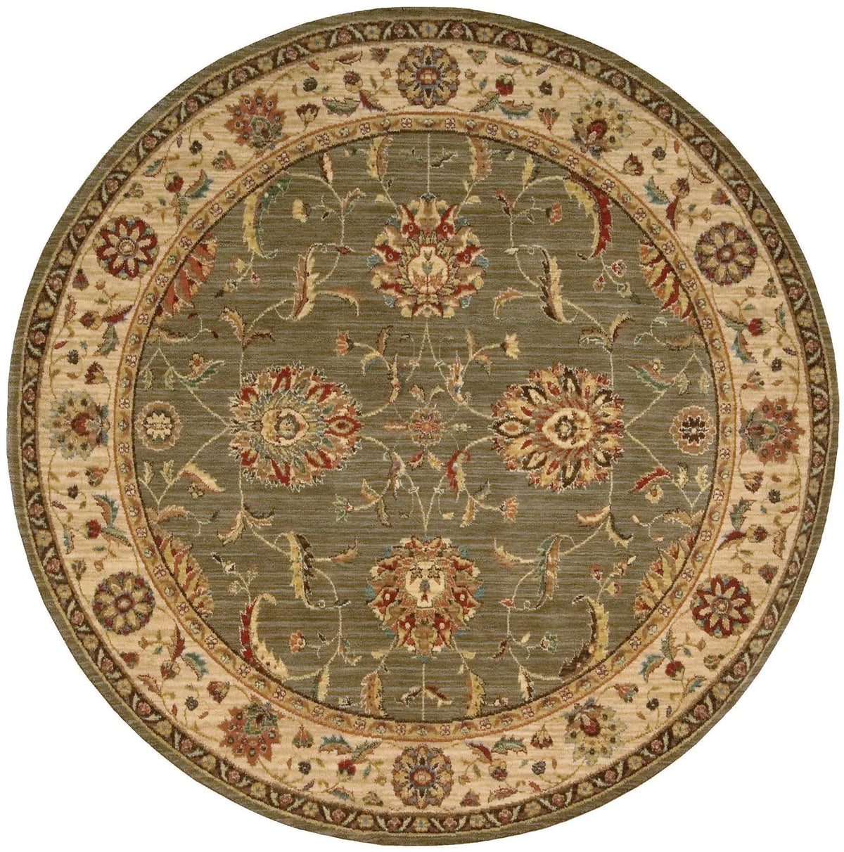 Living Treasures LI04 Green Rug - Rug & Home