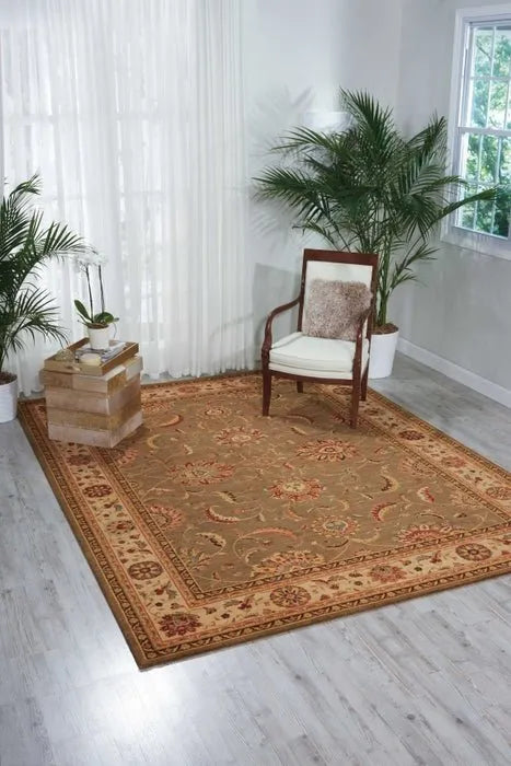 Living Treasures LI04 Green Rug - Rug & Home