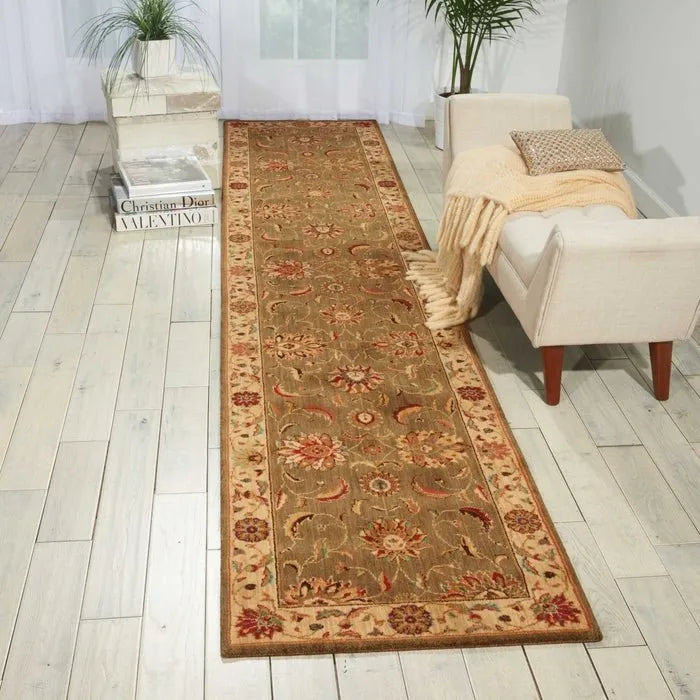 Living Treasures LI04 Green Rug - Rug & Home