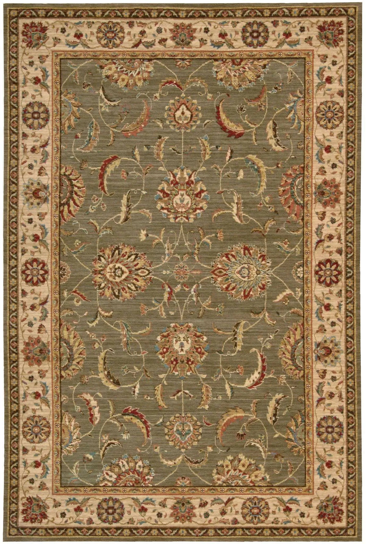 Living Treasures LI04 Green Rug - Rug & Home