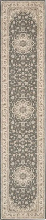 Living Treasures LI15 Grey/Ivory Rug - Rug & Home