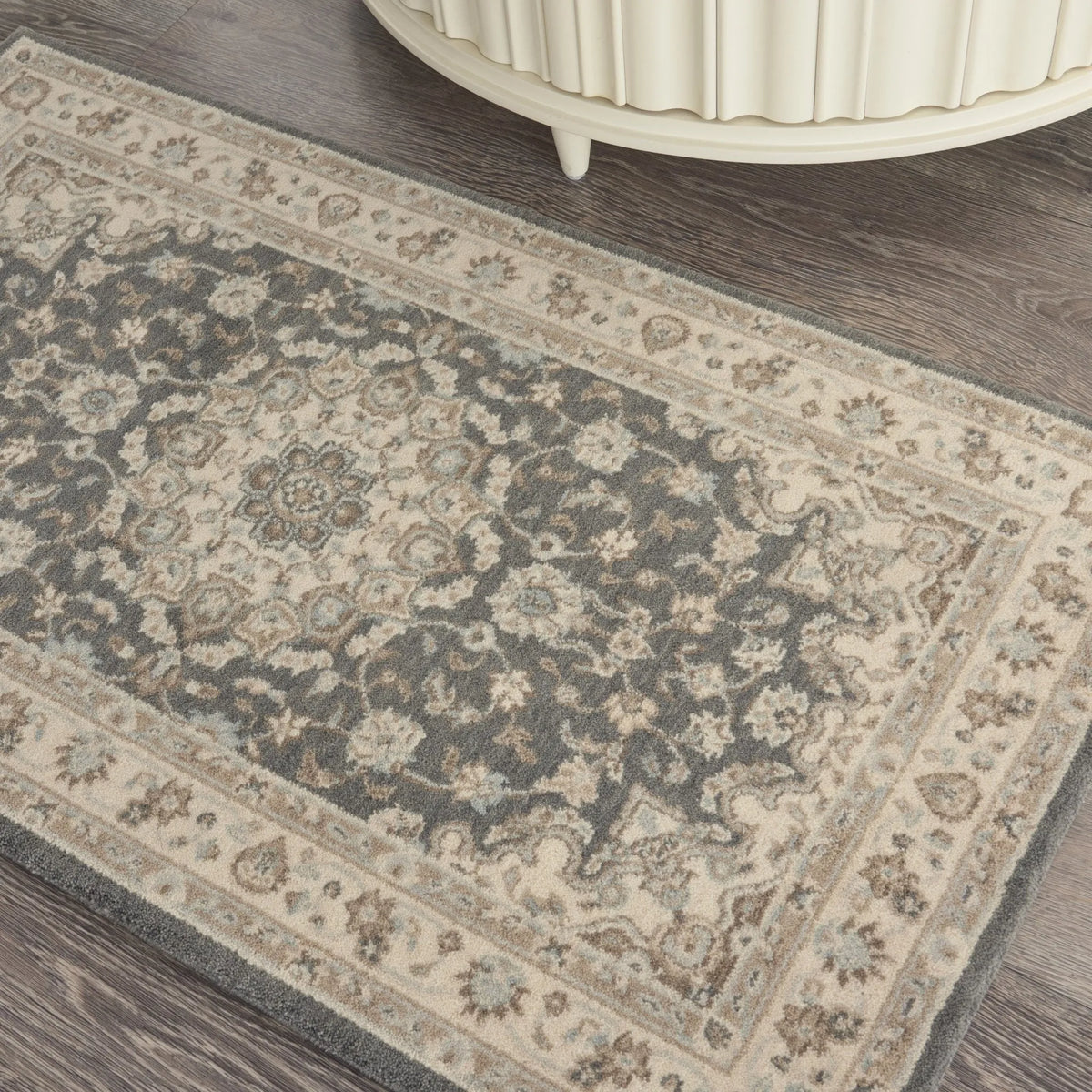 Living Treasures LI15 Grey/Ivory Rug - Rug & Home