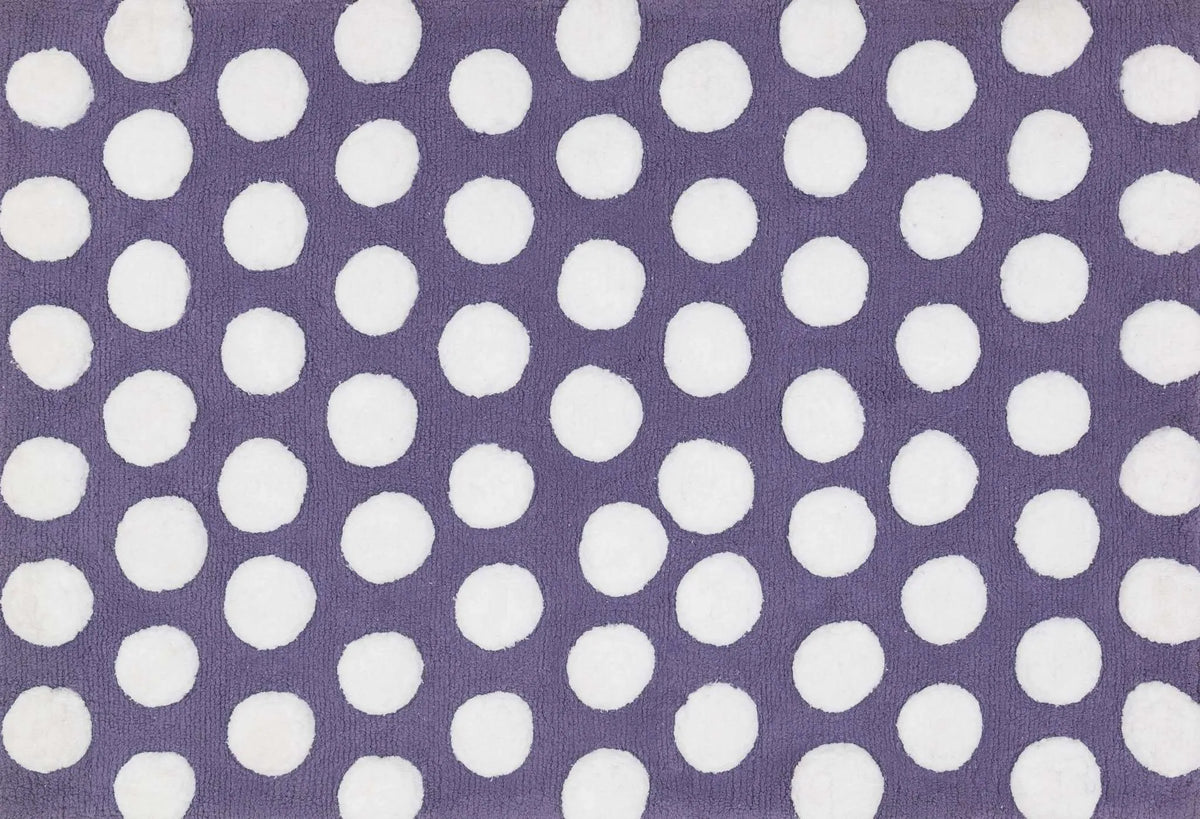 Lola Shag LL 02 Plum / White Rug - Rug & Home