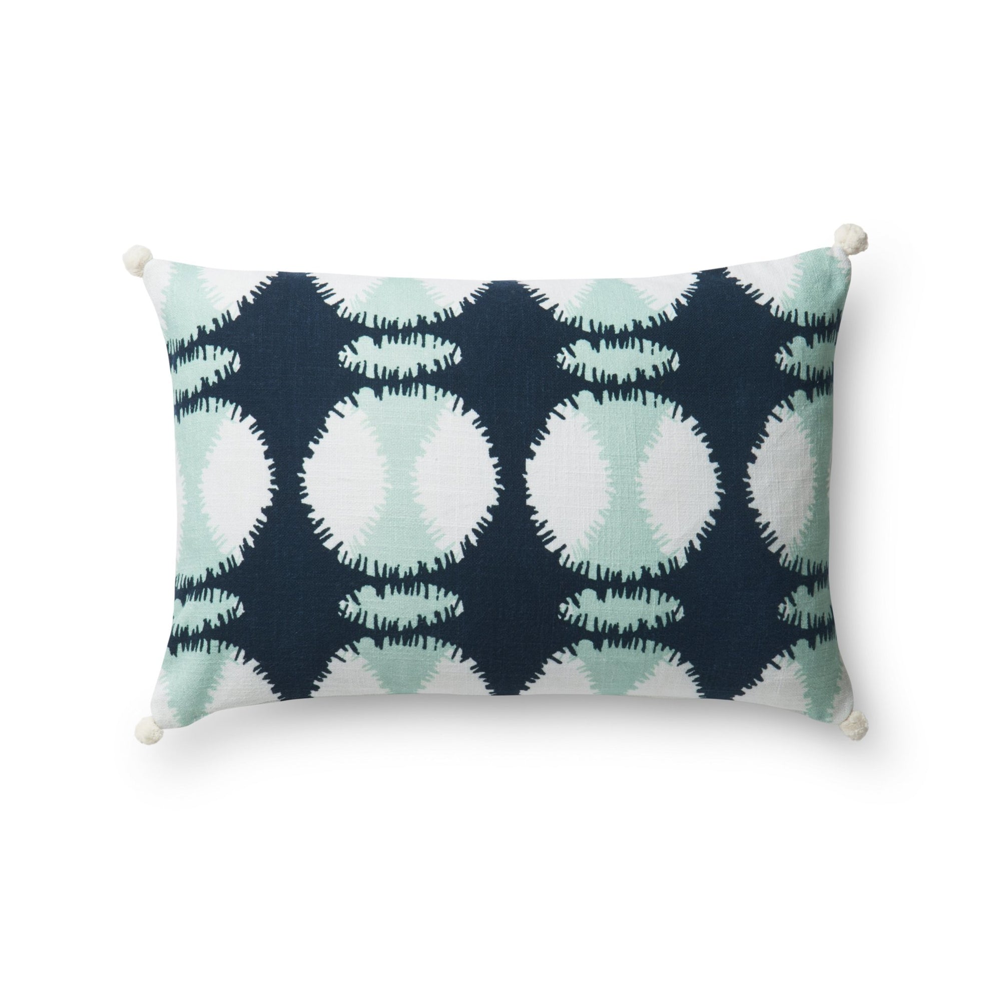 Loloi By Justina Blakeney X P0480 Teal/White Pillow - Rug & Home