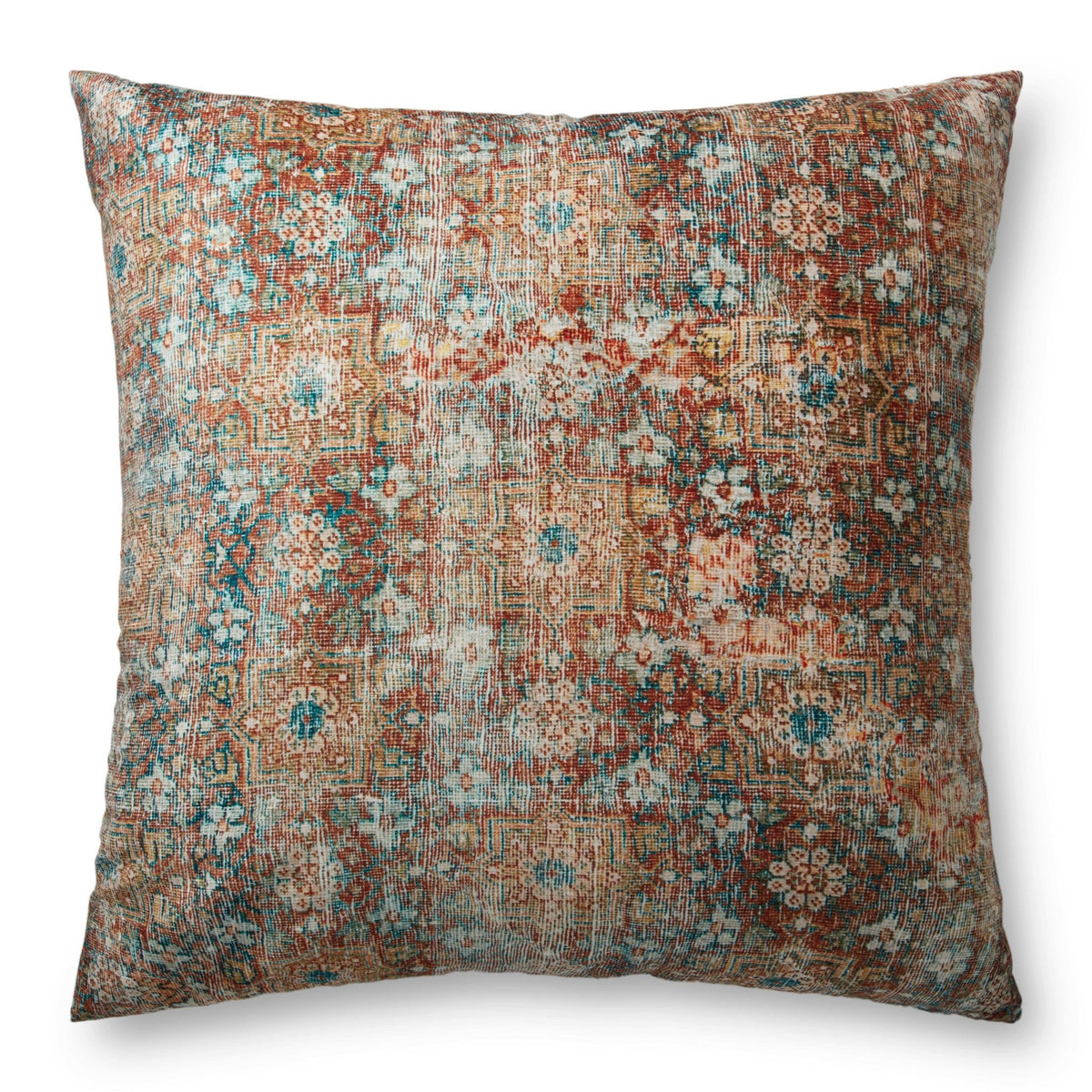 Loloi Fp0011 Terracotta/Multi Pouf