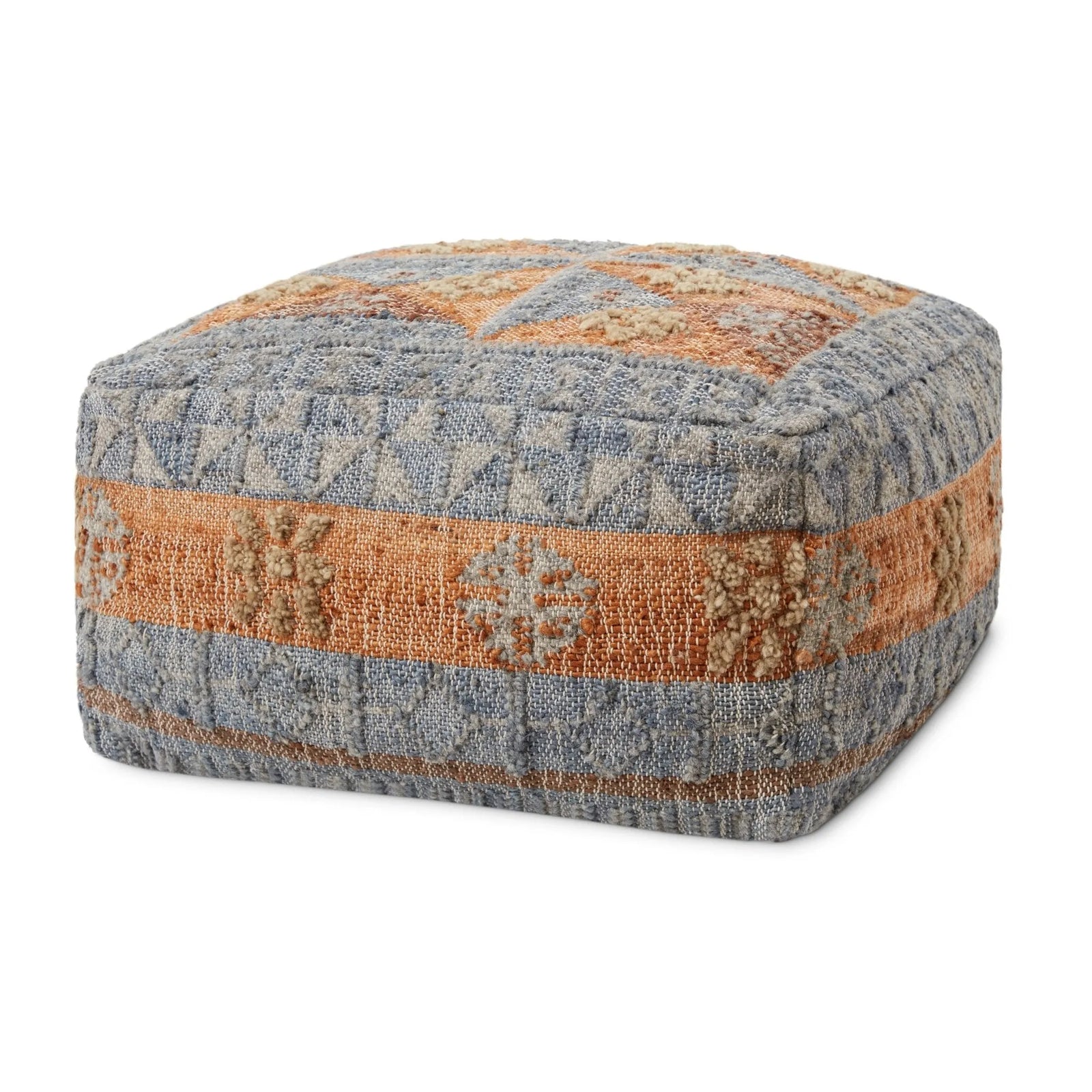 Loloi Lpf0018 Blue/Multi Pouf - Rug & Home