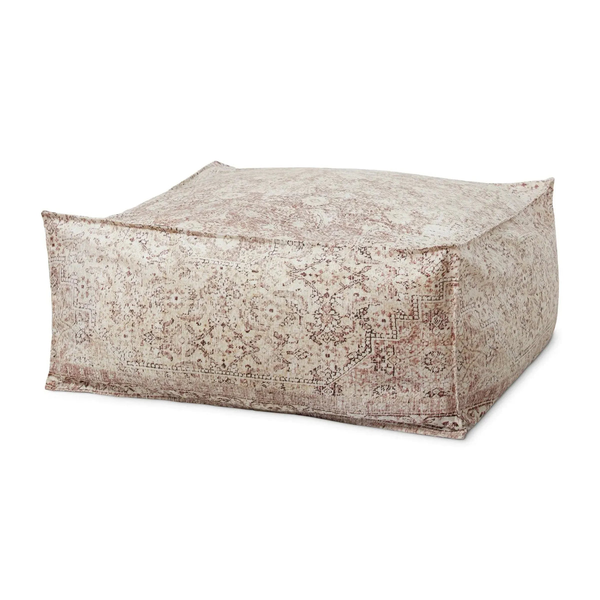 Loloi Lpf0027 Beige/Multi Pouf