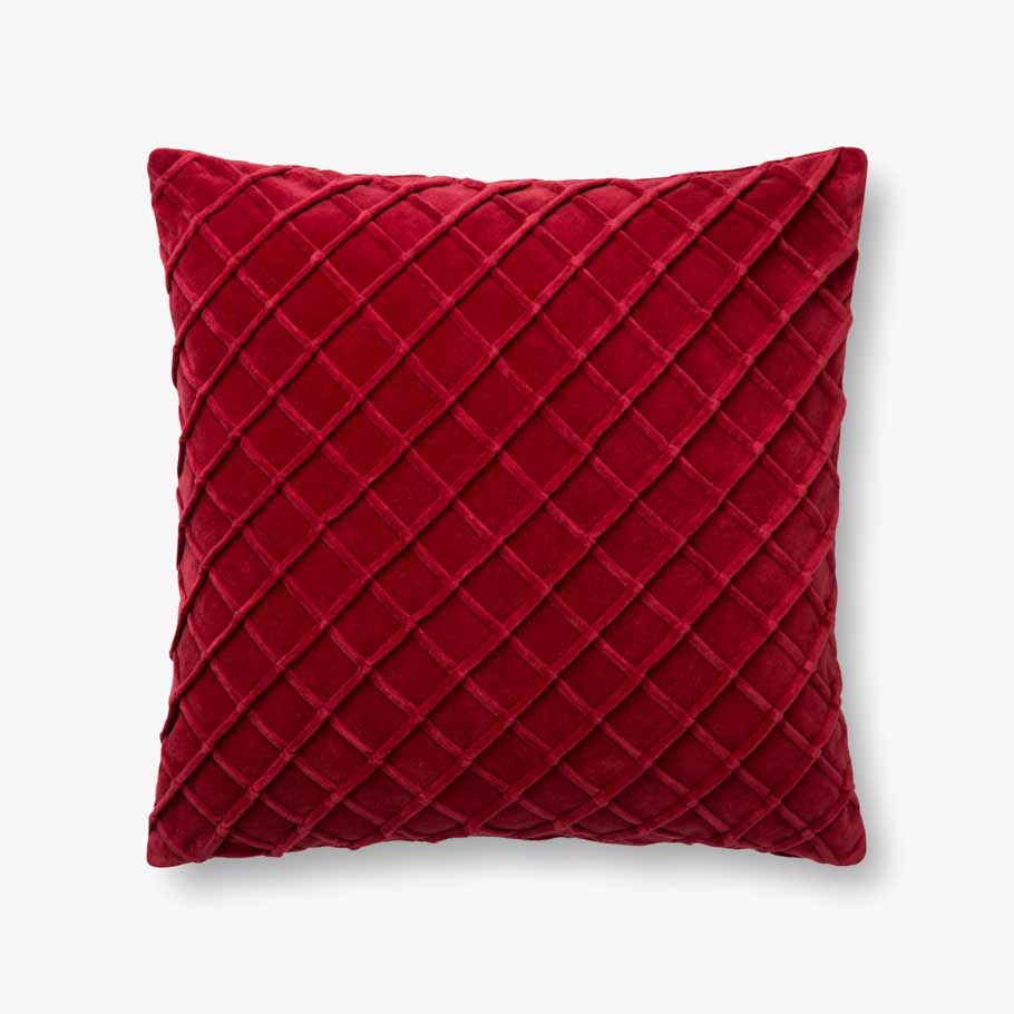 Loloi P0125 Red Pillow