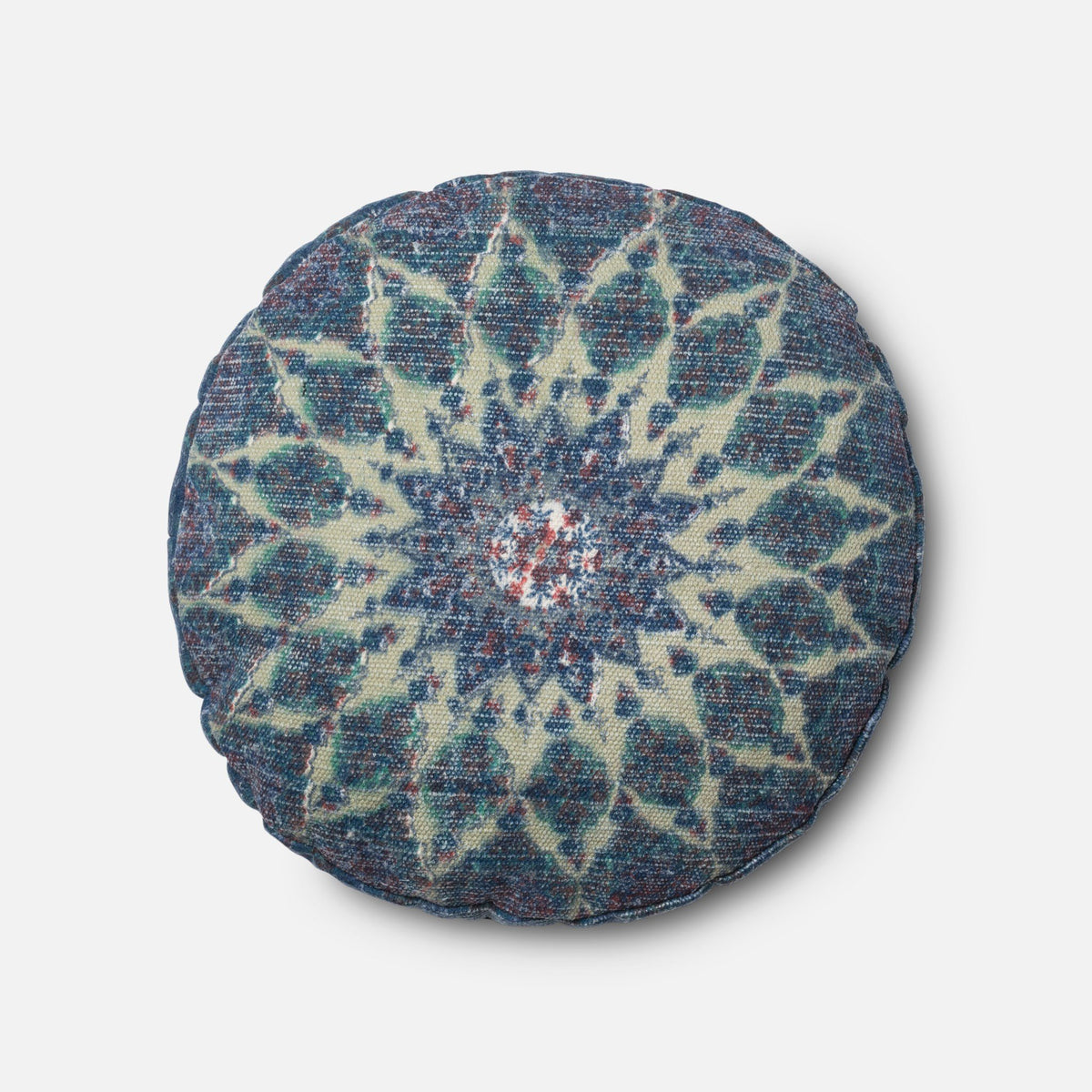 Loloi P0378 Blue/Rust Pillow