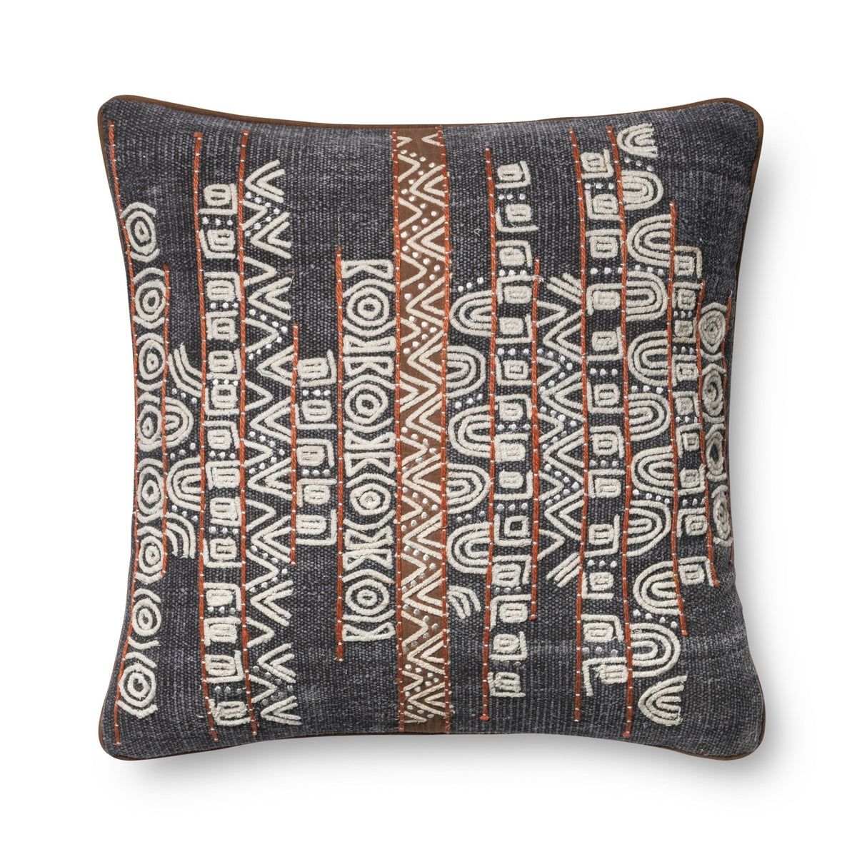 Loloi P0378 Blue/Rust Pillow