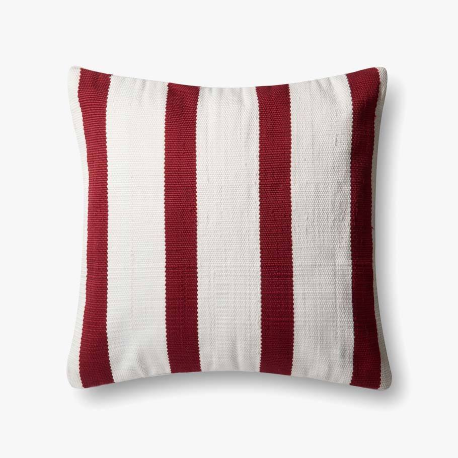 Loloi P0507 Red/Ivory Pillow - Rug & Home