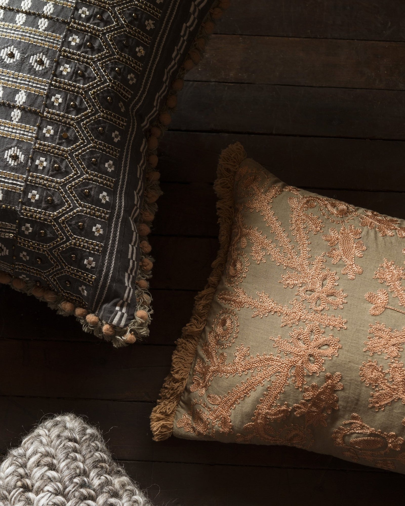 Loloi P0522 Khaki/Copper Pillow