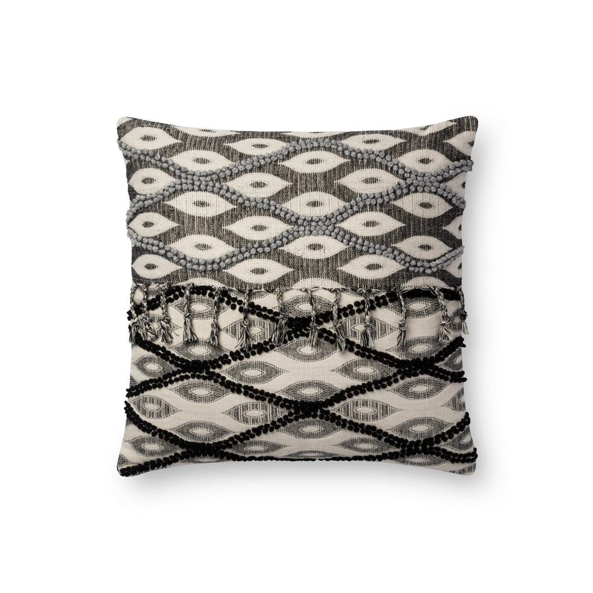 Loloi P0698 Black/White Pillow
