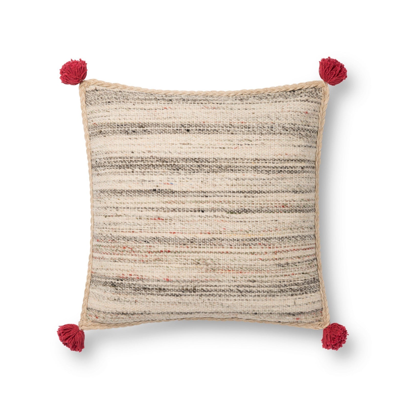 Loloi P0804 Charcoal/Multi Pillow