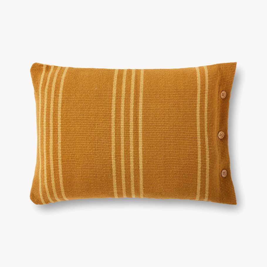 Loloi P0918 Gold Pillow - Rug & Home