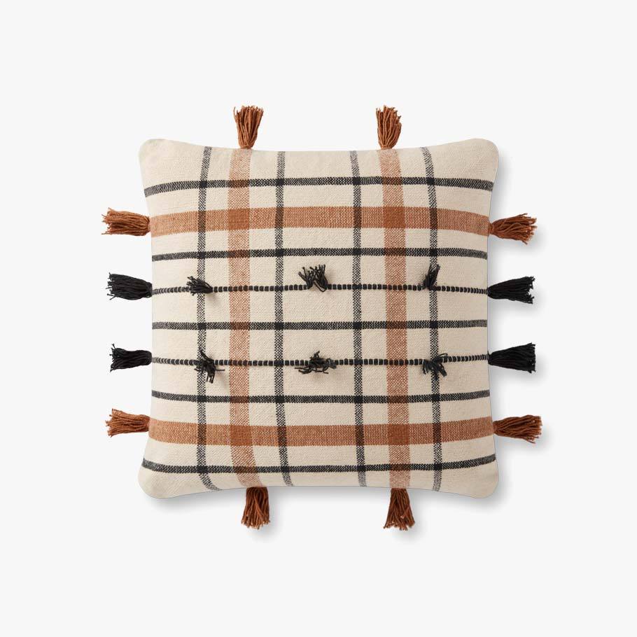 Loloi P0936 Natural/Brown Pillow