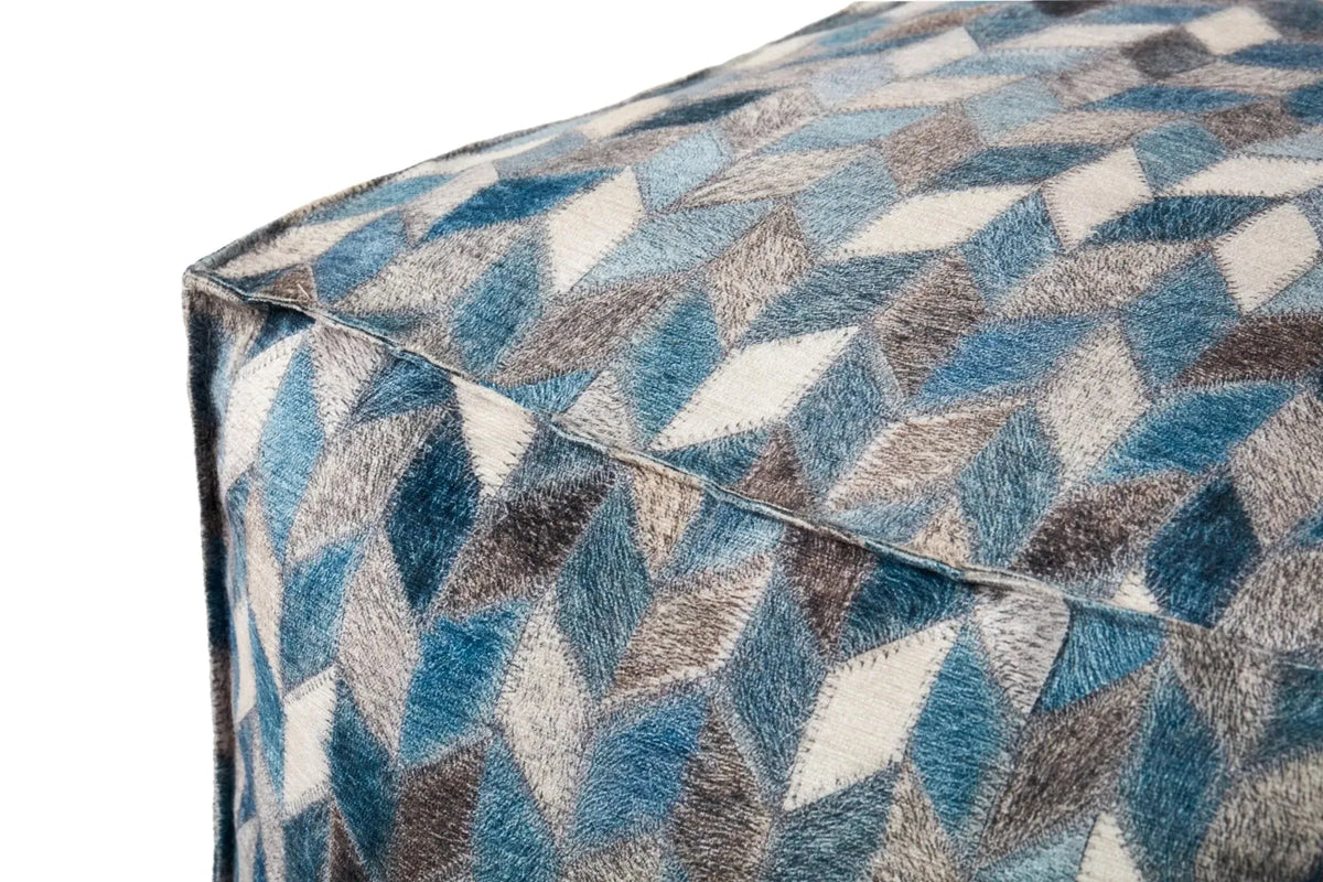 Loloi Pf0004 Grey/Multi Pouf