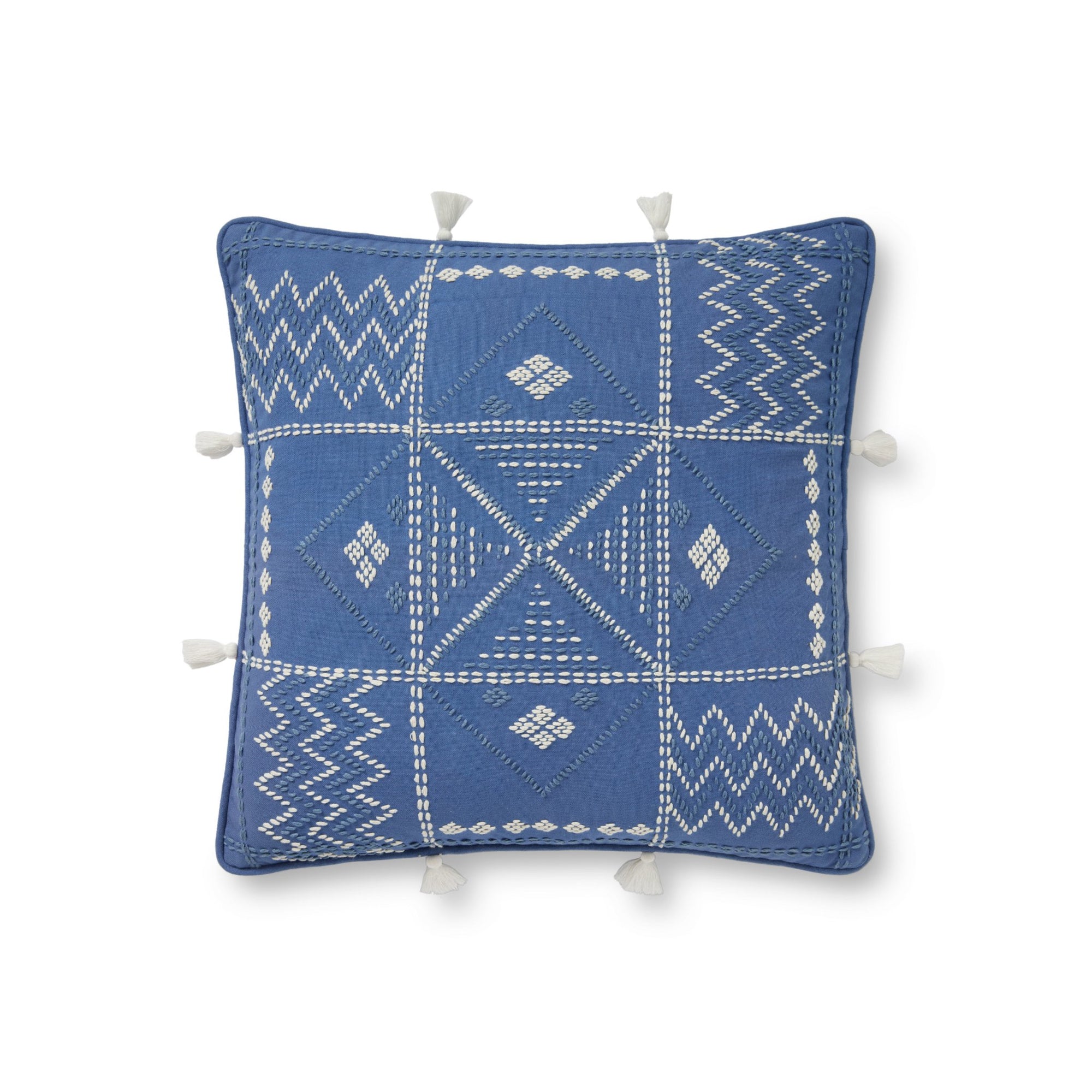 Loloi Pll0049 Blue/Ivory Pillow - Rug & Home
