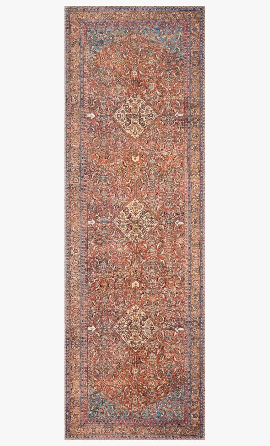 Loren LQ 06 Red / Multi Rug - Rug & Home