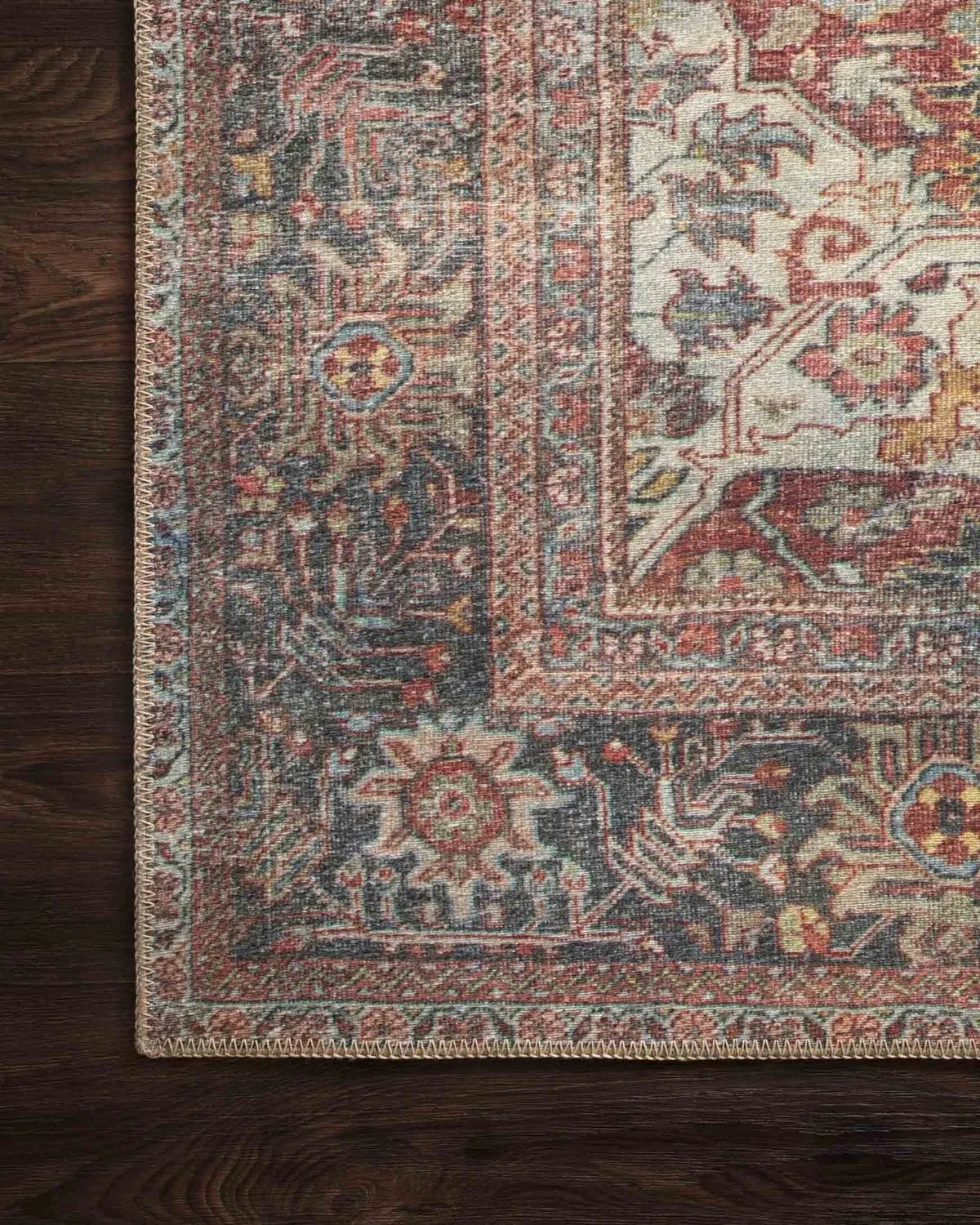 Loren LQ 14 Brick / Multi Rug - Rug & Home