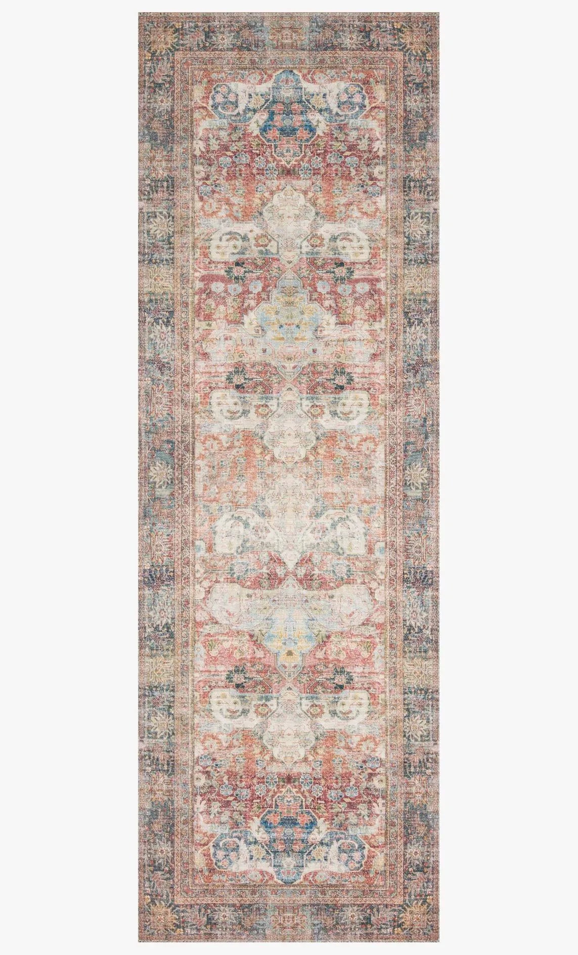 Loren LQ 14 Brick / Multi Rug - Rug & Home